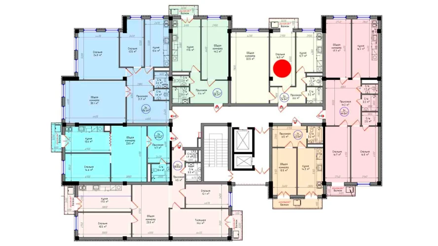 2-комн. квартира 76.5 м²  10/12 этаж | Жилой комплекс Zamin Jizzax