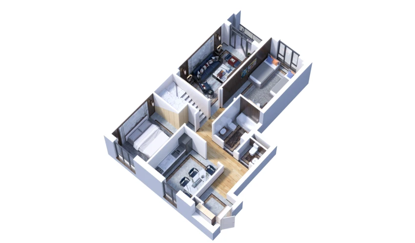 3-xonali xonadon 156.1 m²  16/16 qavat | Musaffo Turar-joy majmuasi
