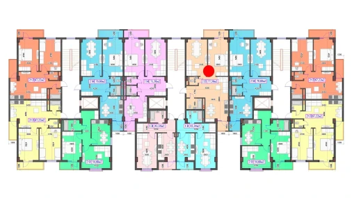 2-xonali xonadon 77.5 m²  6/7 qavat | O'ZBEGIM Turar-joy majmuasi