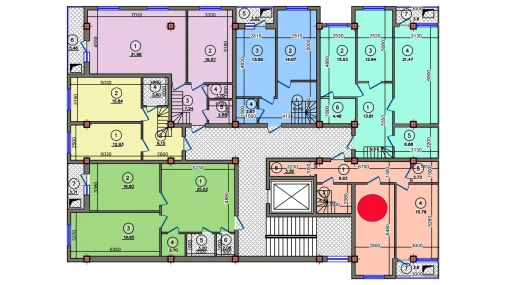 2-комнатная квартира 60.88 м²  9/10 этаж | Жилой комплекс Qibray City