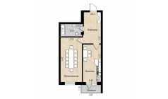 1-xonali xonadon 56 m²  3/8 qavat | Mustaqillik Avenue Turar-joy majmuasi
