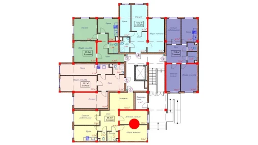 3-комнатная квартира 88.3 м²  1/9 этаж | Жилой комплекс Orzular