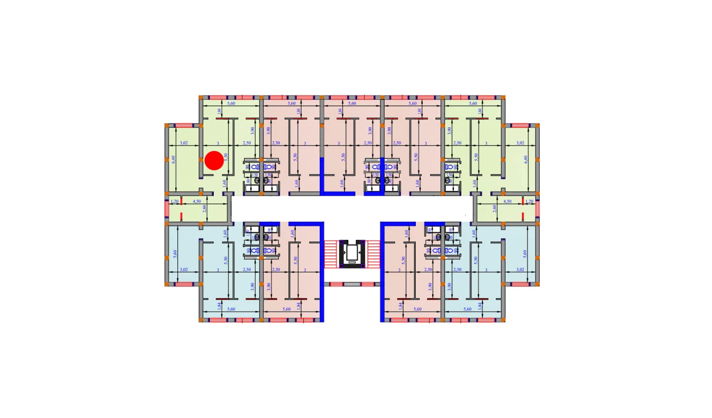 3-комн. квартира 99 м²  4/9 этаж | Жилой комплекс SHOHSAROY