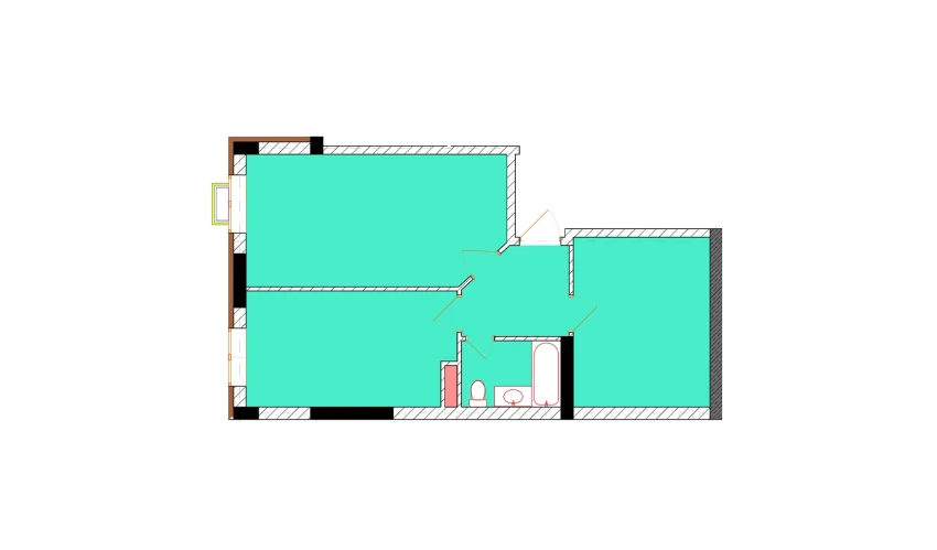 2-комнатная квартира 58.2 м²  1/9 этаж | Жилой комплекс Uchtepa Avenue
