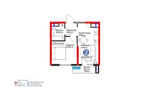 2-xonali xonadon 40.19 m² 4/16 qavat | BI SAN'AT Turar-joy majmuasi 2-xonali xonadon 40.19 m² 4/16 qavat | BI SAN'AT Turar-joy majmuasi
