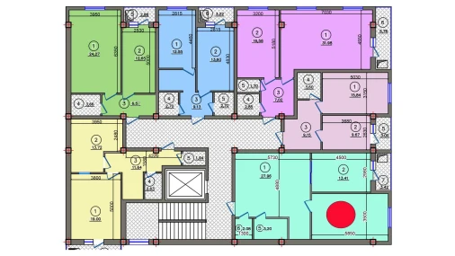 2-комнатная квартира 74.18 м²  8/10 этаж | Жилой комплекс Qibray City