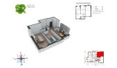 2-xonali xonadon 66 m²  7/9 qavat | Uchtepa Avenue Turar-joy majmuasi