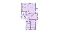 4-комн. квартира 121 м²  3/9 этаж | Жилой комплекс SHAYX-UL OLAM