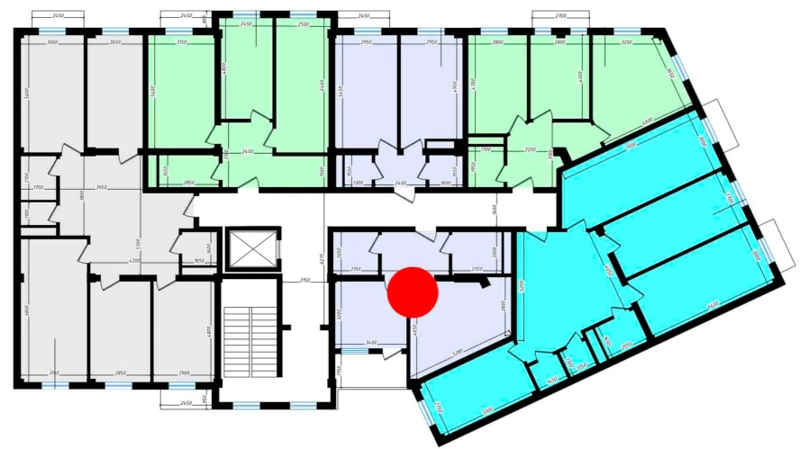 1-комн. квартира 50.44 м²  3/10 этаж | Жилой комплекс Ko'kcha-Oqtepa