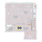 1-комн. квартира 112.8 м²  1/9 этаж | Жилой комплекс YANGI AVLOD