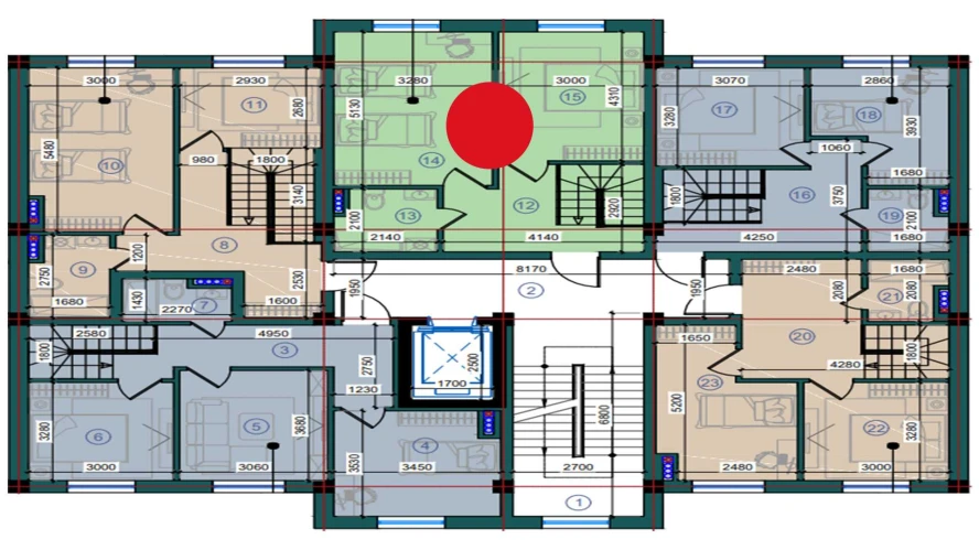 1-комн. квартира 93.7 м²  7/7 этаж | Жилой комплекс Bristol