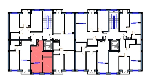 1-комнатная квартира 41.5 м²  8/9 этаж | Жилой комплекс FLORYA RESIDENCE