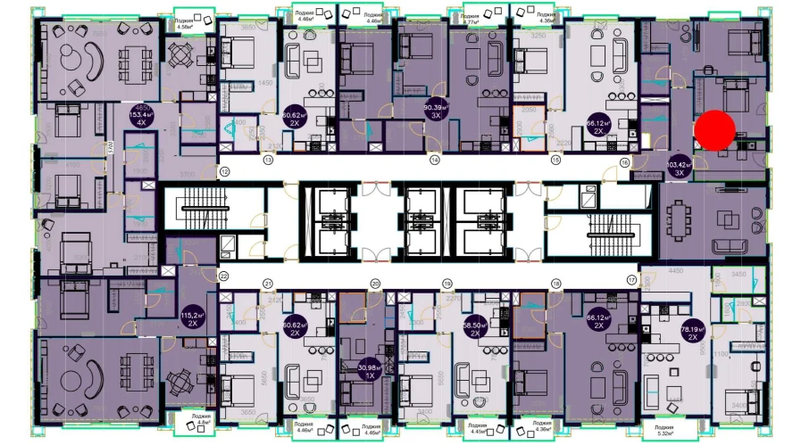 3-комн. квартира 103.42 м² 10/19 этаж | Жилой комплекс Central Avenue 3-комн. квартира 103.42 м² 10/19 этаж | Жилой комплекс Central Avenue
