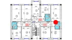2-xonali xonadon 54.57 m²  1/5 qavat | BATOSH Turar-joy majmuasi