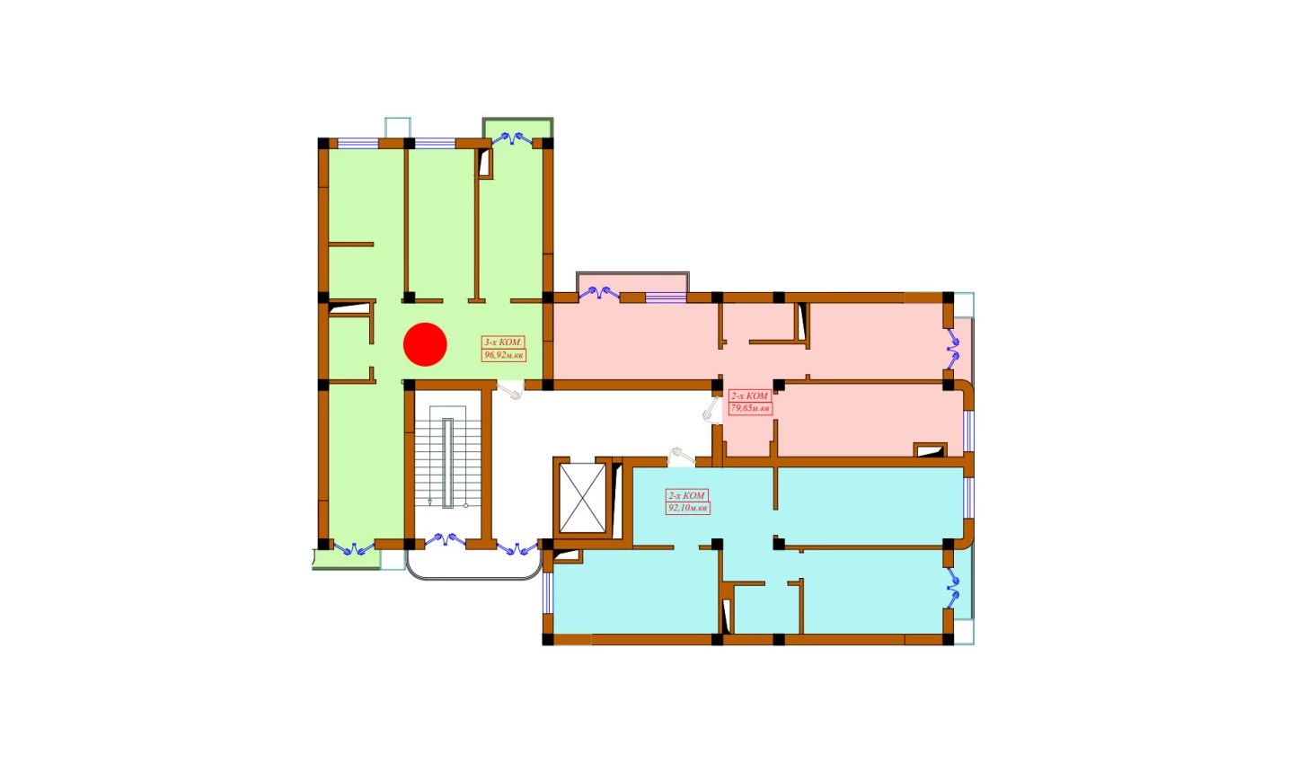 3-комн. квартира 96.92 м² 6/10 этаж | Жилой комплекс Aviasozlar Plaza 3-комн. квартира 96.92 м² 6/10 этаж | Жилой комплекс Aviasozlar Plaza