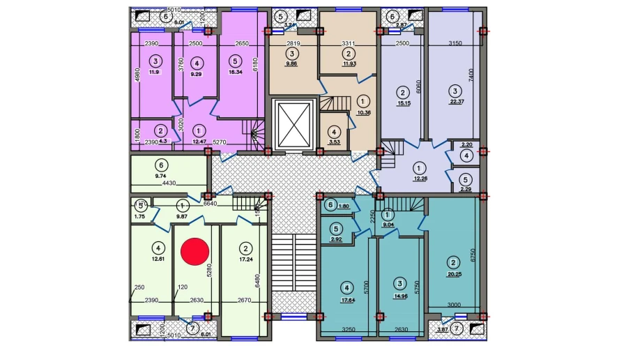 1-xonali xonadon 71.04 m² 9/10 qavat | Qibray City Turar-joy majmuasi 1-xonali xonadon 71.04 m² 9/10 qavat | Qibray City Turar-joy majmuasi