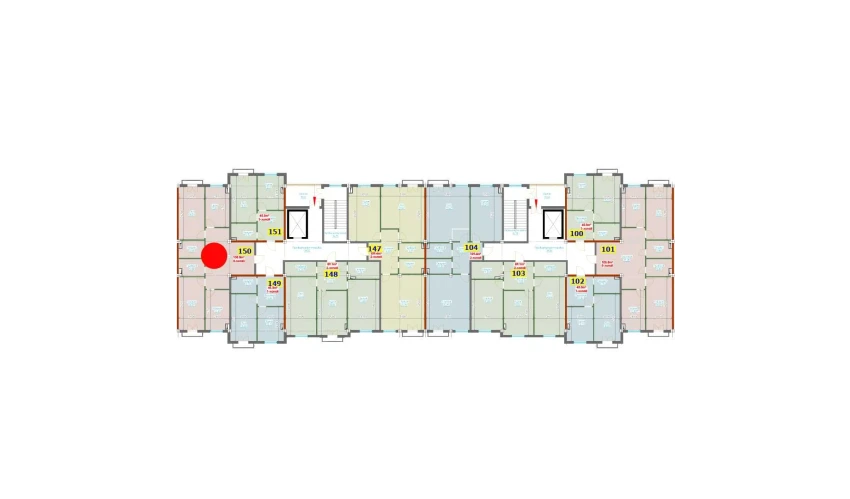 3-xonali xonadon 105.5 m²  7/9 qavat | YANGI AVLOD Turar-joy majmuasi