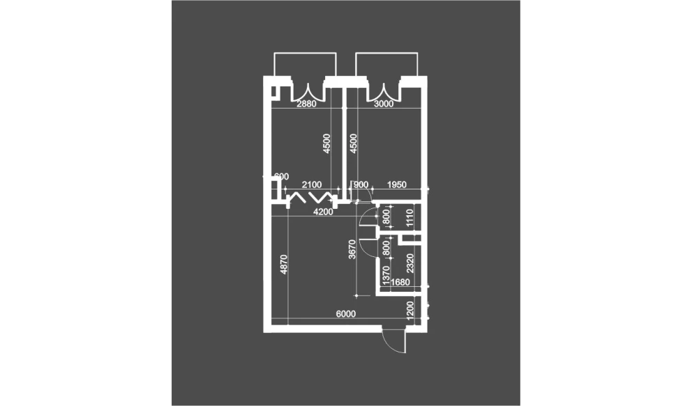 2-комнатная квартира 56.9 м²  10/12 этаж | Жилой комплекс Bunyodobod