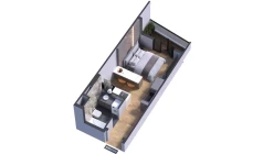1-комн. квартира 29.94 м²  5/7 этаж | Жилой комплекс Bochka Resort