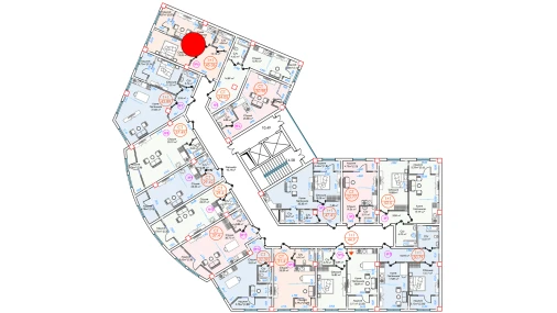 1-комнатная квартира 45.36 м²  7/16 этаж | Жилой комплекс ALFA CITY