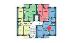 3-комн. квартира 83 м²  4/9 этаж | Жилой комплекс NUR BARAKA