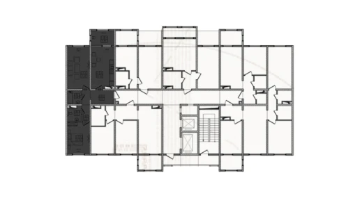 2-xonali xonadon 65.85 m²  14/14 qavat | JOMIY RESIDENCE Turar-joy majmuasi