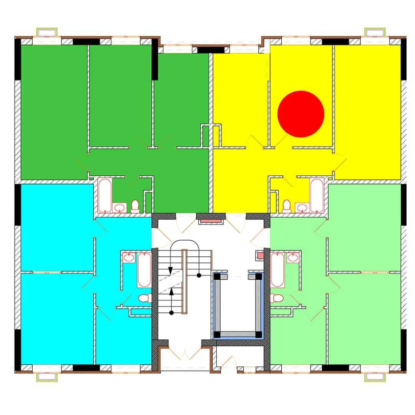 4-xonali xonadon 65 m²  1/9 qavat | Uchtepa Avenue Turar-joy majmuasi