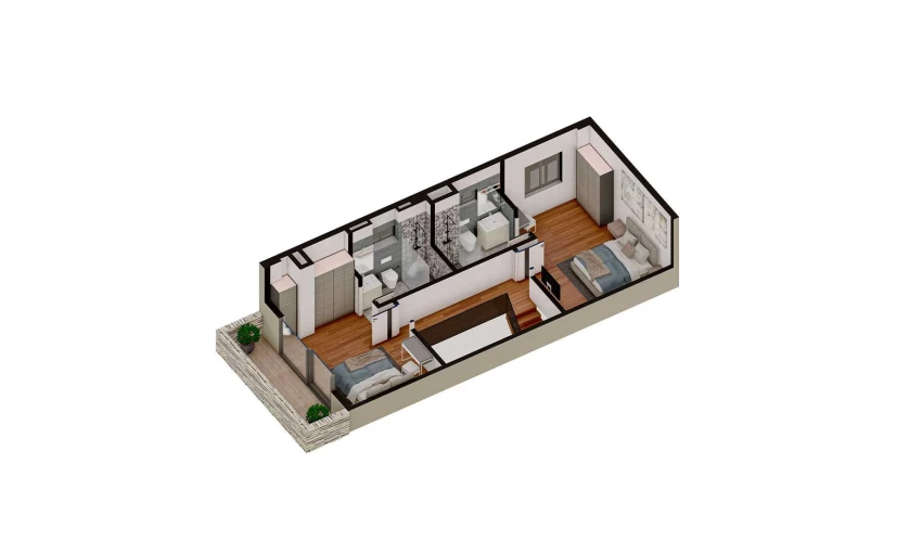 4-xonali xonadon 177.65 m²  2/4 qavat | TUSHLAR VODIYSI Turar-joy majmuasi