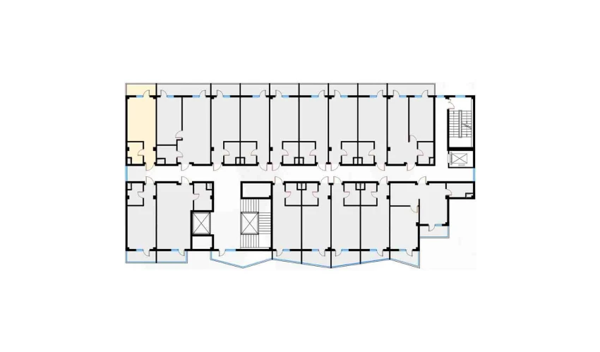 1-xonali xonadon 29.08 m²  5/7 qavat | Bochka Resort Turar-joy majmuasi