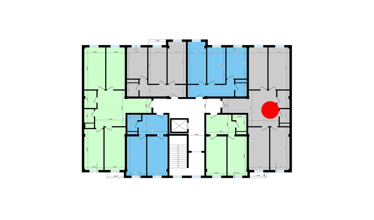 3-xonali xonadon 109.1 m²  9/10 qavat | Ko'kcha-Oqtepa Turar-joy majmuasi