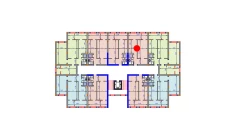 1-xonali xonadon 57.4 m²  7/9 qavat | SHOHSAROY Turar-joy majmuasi