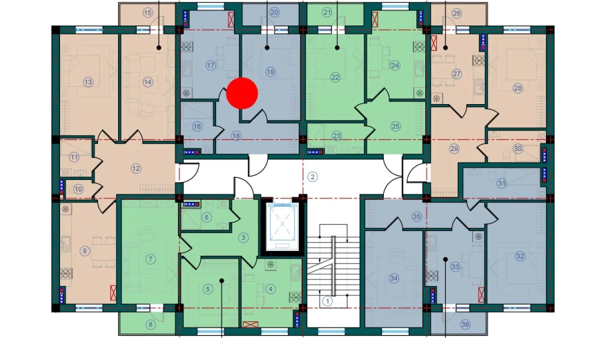 1-комн. квартира 88.2 м²  7/7 этаж | Жилой комплекс Bristol