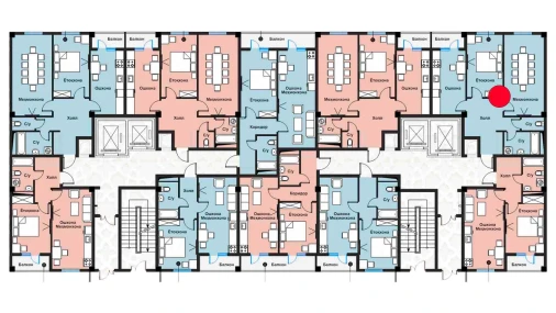 2-комнатная квартира 127.06 м²  1/11 этаж | Жилой комплекс Zangota City 1 -ETAP