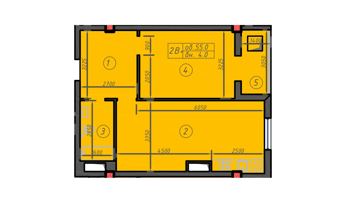1-xonali xonadon 55 m² 11/12 qavat | Sokin hayot Turar-joy majmuasi 1-xonali xonadon 55 m² 11/12 qavat | Sokin hayot Turar-joy majmuasi