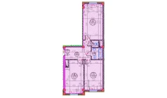3-комн. квартира 69.1 м²  1/8 этаж | Жилой комплекс Ziynat Capital