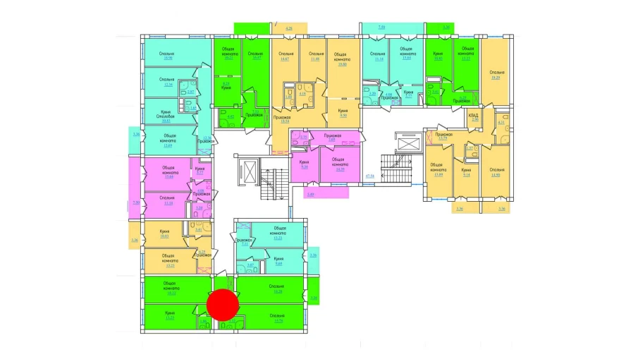 3-xonali xonadon 83.55 m²  4/9 qavat | PROVANS Turar-joy majmuasi