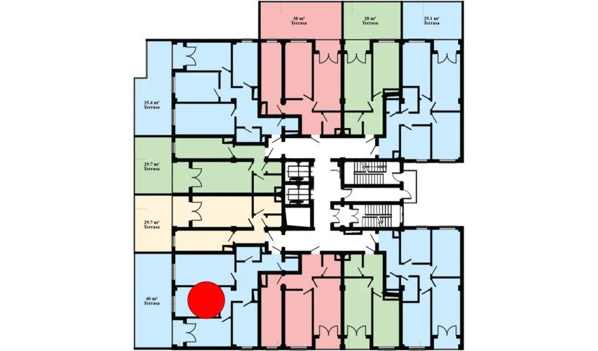 3-xonali xonadon 127.8 m²  3/16 qavat | Musaffo Turar-joy majmuasi