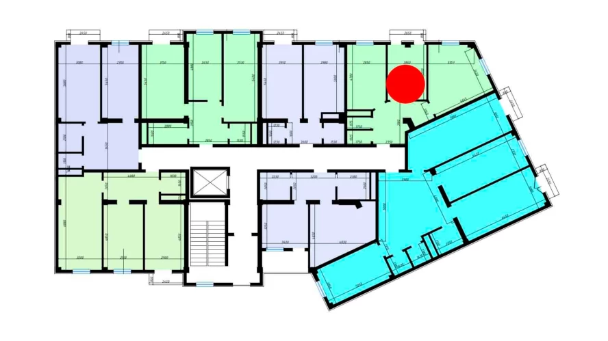 2-комн. квартира 57.9 м²  7/10 этаж | Жилой комплекс Ko'kcha-Oqtepa
