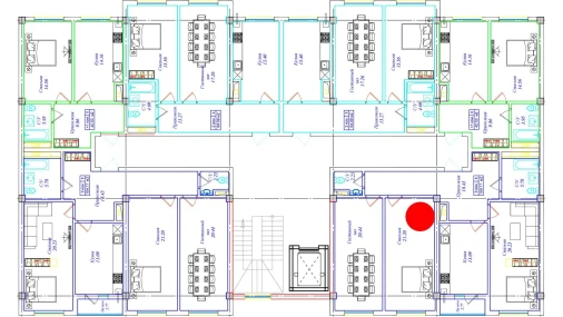 3-комнатная квартира 104.17 м²  5/9 этаж | Жилой комплекс UCHTEPA CITY