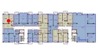 1-xonali xonadon 50.89 m²  2/10 qavat | Ko'kcha-Oqtepa Turar-joy majmuasi
