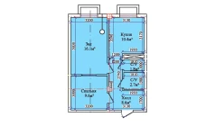 2-xonali xonadon 51.5 m² 1/9 qavat | CHIRCHIQ CITY Turar-joy majmuasi 2-xonali xonadon 51.5 m² 1/9 qavat | CHIRCHIQ CITY Turar-joy majmuasi