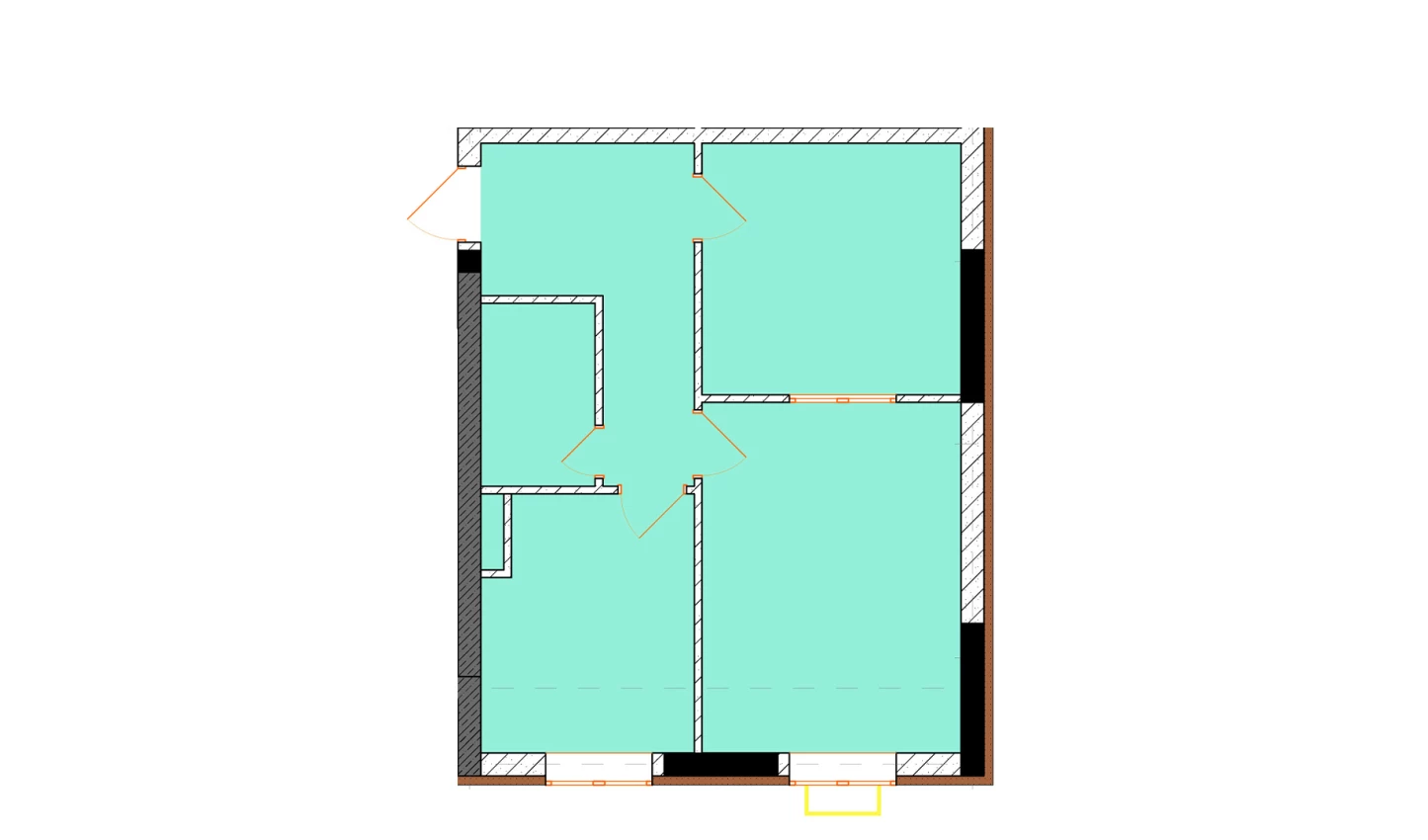2-комн. квартира 50.4 м²  7/9 этаж | Жилой комплекс Uchtepa Avenue