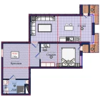 2-комн. квартира 55.4 м² 4/10 этаж | Жилой комплекс NURAFSHON 2-комн. квартира 55.4 м² 4/10 этаж | Жилой комплекс NURAFSHON