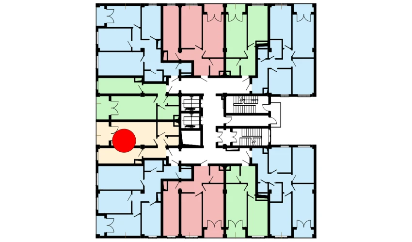 1-комнатная квартира 53 м²  13/16 этаж | Жилой комплекс Musaffo
