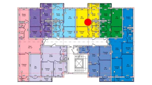 2-xonali xonadon 52.8 m²  4/9 qavat | CHIRCHIQ CITY Turar-joy majmuasi