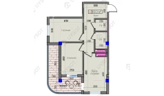 2-xonali xonadon 69.3 m² 2/16 qavat | Park Avenue Turar-joy majmuasi 2-xonali xonadon 69.3 m² 2/16 qavat | Park Avenue Turar-joy majmuasi