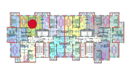 2-комнатная квартира 63.82 м²  7/13 этаж | Жилой комплекс Al-Qasr