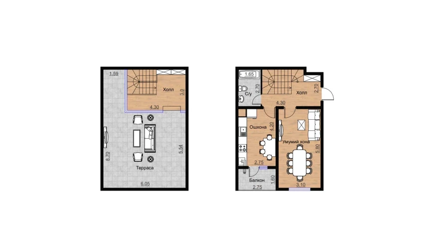 1-xonali xonadon 110.42 m²  16/16 qavat | BRILLIANT Turar-joy majmuasi