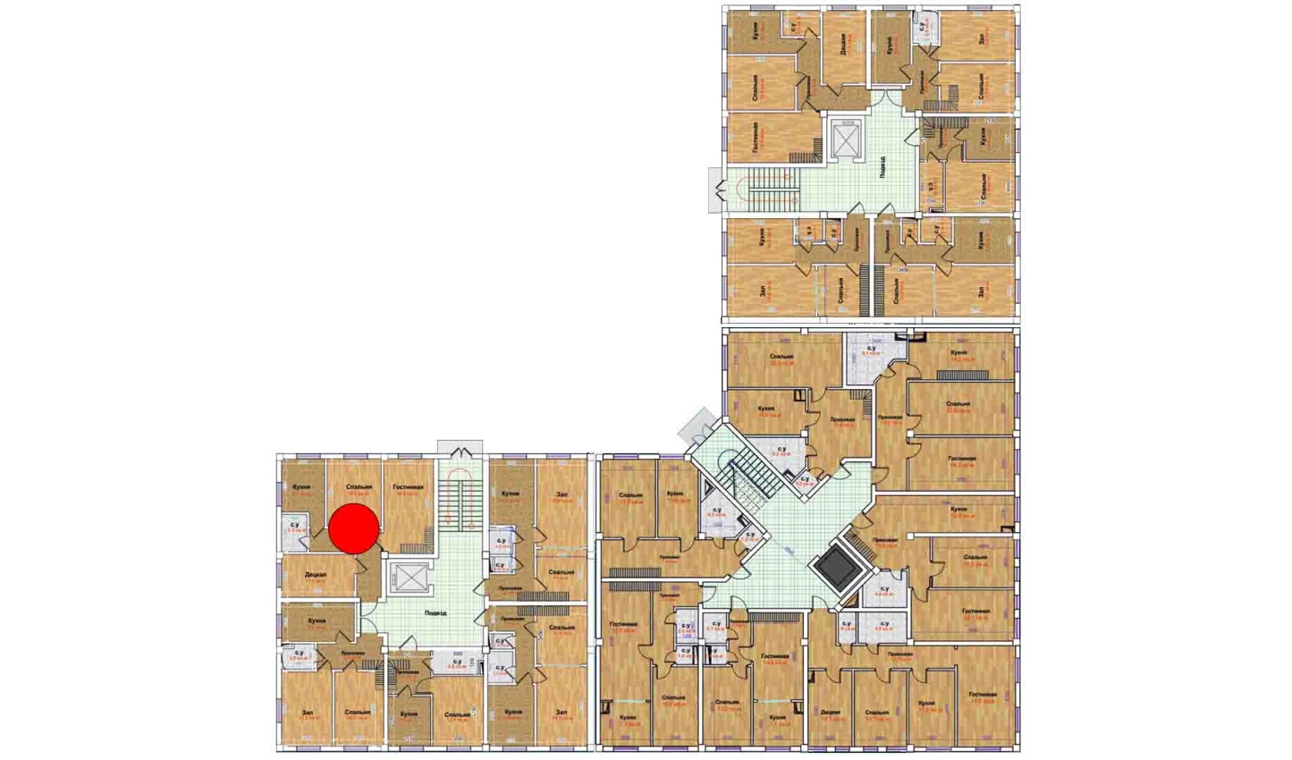 1-комн. квартира 90.8 м²  1/9 этаж | Жилой комплекс MBG
