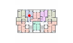 1-xonali xonadon 47.3 m²  11/13 qavat | ORZU SAROYI Turar-joy majmuasi